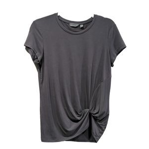 Athleta Womens Ultimate Side Knot SS Tee Size XS Gray Athletic Crew Neck